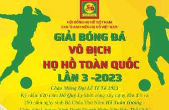 Công bố “Giải bóng đá vô địch họ Hồ Toàn quốc lần 3 năm 2023” tại Nghệ An